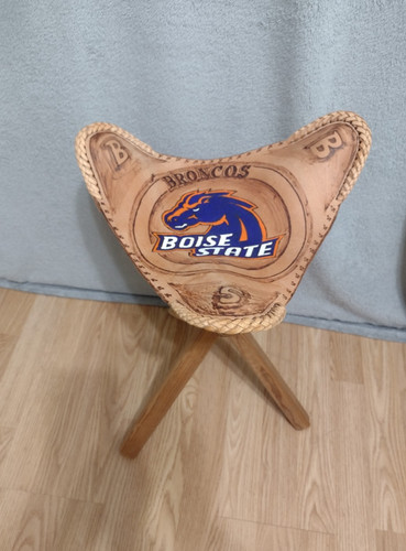 Leather tripod stool chair - stool, 3
